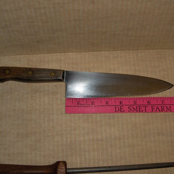 Chicago Cutlery Chef Knife 42S and Sharpening Steel - Picture 4 of 6